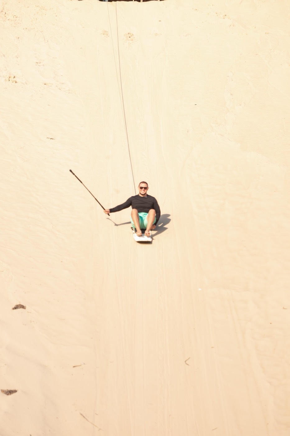 Descida de skibunda na duna